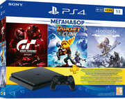 Купить Консоль PlayStation 4 1Тб Black + 3 игры + PlayStation Plus: Подписка на 3 месяца