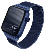 Купить Ремешок Uniq Dante Mesh Steel Strap Marine (Blue) для Apple Watch 44mm