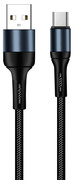 Купить Кабель USB - USB-C ColorWay nylon 2.4А 1m Black (CW-CBUC045-BK)