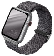 Купить Ремешок Apple Watch Strap 41/40/38 mm Uniq Aspen Braided - Granite Grey (Grey)