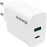 Купить Ун. СЗУ Q.Energy 2UTR3069-QP USB-A + USB-C max 38W (White)