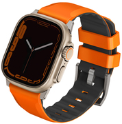Купить Ремешок Apple Watch 49/45/44/42mm Uniq Linus Airosoft Cilicone (Volt orange)