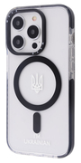 Чeхол для iPhone 14 Pro Max WAVE Clear Case with MagSafe Ukraine с принтом (2)