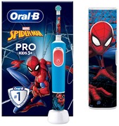 Купить Электрическая зубная щетка ORAL-B Kids (3+) D103.413.2KX Spiderman+дорожный чехол (8006540773567)