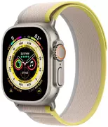 Купить Apple Watch ULTRA 49mm Titanium Case with Yellow/Beige Trail Loop - S/M MNHK3UL/A