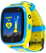 Купить Детские смарт-часы AmiGo GO001 GLORY Camera+LED (Blue-Yellow) 976266