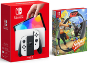 Nintendo Switch (OLED Model) White+Ring Fit Adventure