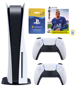 Купить Бандл Игровая консоль PlayStation 5 + PS5 FIFA22 + PlayStationPlus: Подписка на 12 месяцев + Геймпад DualSense