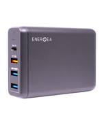 Универсальное сетевое ЗУ Energea USB 4х (PD+QC3.0) 75W (Dark grey) 