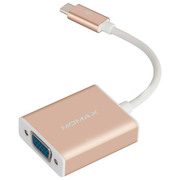 Кабель Momax 0.1m USB-C to VGA (Gold) DHC3L