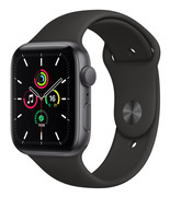 Купити Apple Watch SE 44mm Space Gray Aluminum Case with Black Sport Band  MYDT2