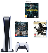 Купить Бандл Игровая консоль PlayStation 5 +  PS5 Demons Souls + PS5 Returnal + Диск PS5 Ghost of Tsushima
