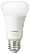 Умная лампа Philips Hue Single Bulb E27, 9W(60Вт), 2000K-6500K, Color, Bluetooth, димируемая 929002216824