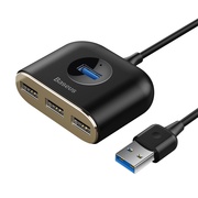 Купить HUB USB3.0 Baseus Square Round USB to 4USB (Black) CAHUB-AY01