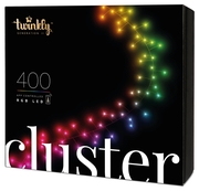 Гирлянда Twinkly Smart LED Cluster RGB 400, BT+WiFi, Gen II, IP44 6 м (кабель черный) TWC400STP-BEU