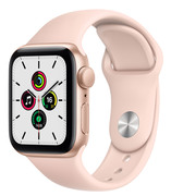 Купить Apple Watch SE 44mm Gold Aluminum Case with Pink Sand Sport Band MYDR2