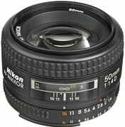 Купить Объектив Nikon 50 mm f/1.4D AF NIKKOR (JAA011DB)
