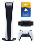 Купить Бандл Игровая консоль PlayStation 5 Digital Edition + HD Camera + PlayStation Plus: Подписка на 12 месяцев