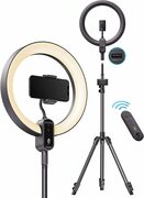 Штатив TaoTronics 12'' Selfie Ring Light Tripod Stand, Dimmable LED Light Outer 24W 6500K