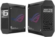 Итернет роутер Asus ROG Rapture GT6 2PK black AX10000 3xGE LAN 1x2.5GE WAN 1xUSB 3.2 g1 WPA3 OFDMA