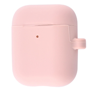 Чехол Silicone Case Slim with Carbine for AirPods 2 (pink sand)