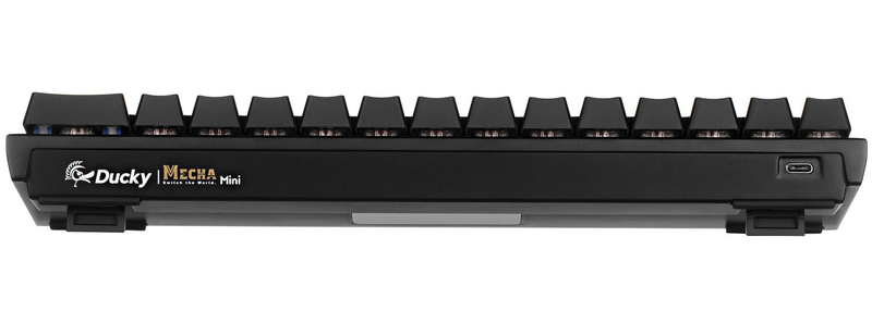 Механічна клавіатура Ducky Mecha Mini Cherry Silent Red, Aluminium Black case (DKME2061ST-SURALAAT1) фото