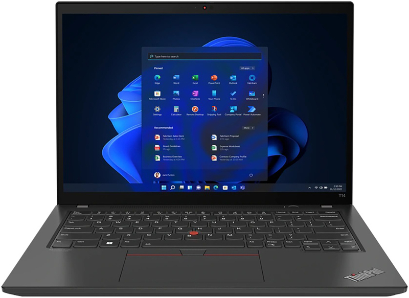 Ноутбук Lenovo ThinkPad T14s Gen 3 Thunder Black (21CQ003WRA) - фото - №0