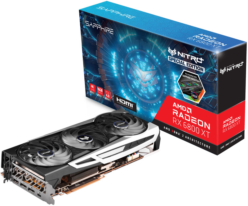 グラフィックボード・グラボ・ビデオカード RADEON RX6800XT SAPPHIRE NITRO+ SAPPHIRE NITRO+ Radeon RX 6800 XT OC 16G GDDR6 | SAPPHIRE