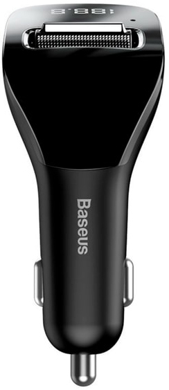 Ун. АЗП Baseus F40 (FM,BT5.0,MP3,AUX) Streamer Launcher 2USB чорний фото