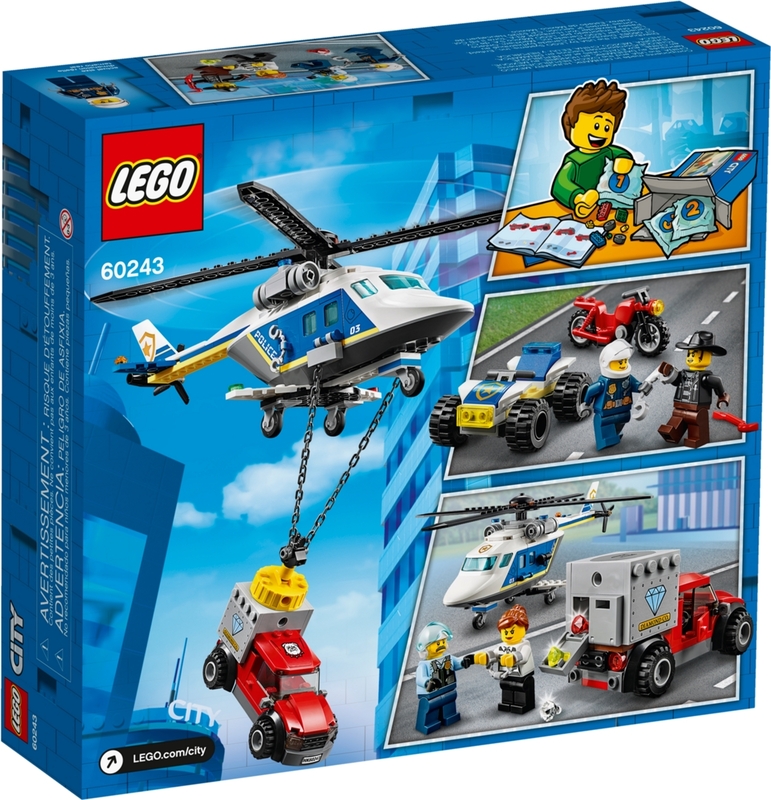 Конструктор LEGO City Погоня на поліцейському гелікоптері 60243 фото