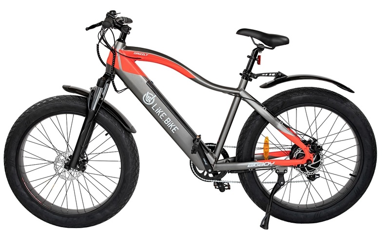 Електровелосипед Like.Bike Grizzly (Red-Grey) 489Wh фото
