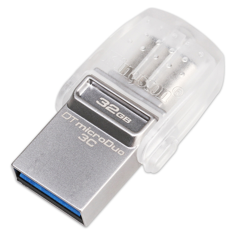 Флеш-пам'ять Kingston DataTraveler microDuo 3C 32G (Silver) DTDUO3C/32GBB фото
