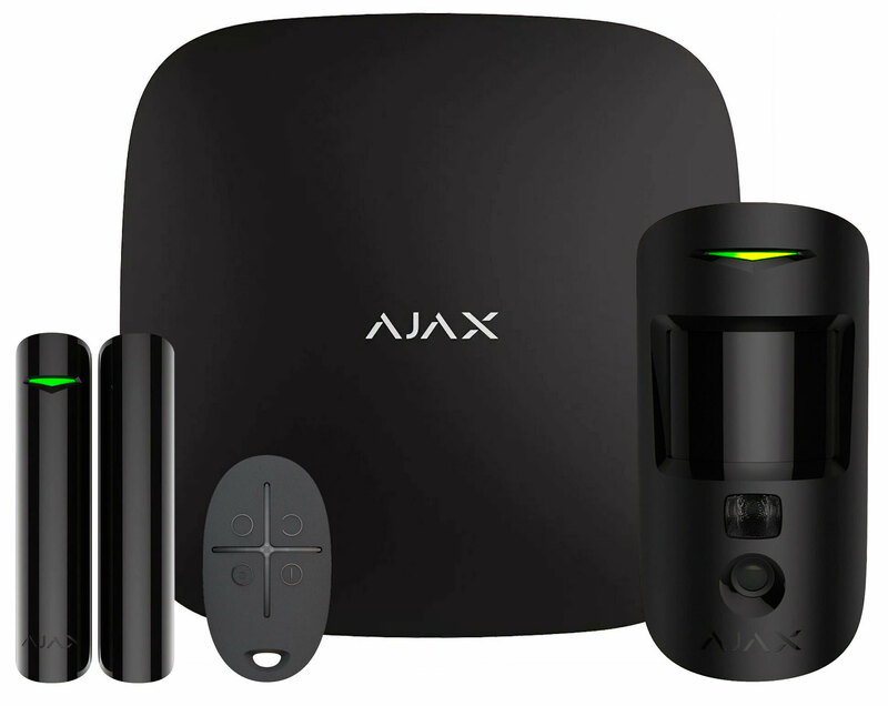 Комплект беспроводной GSM-сигнализации Ajax StarterKit Cam (black) 000016586 фото