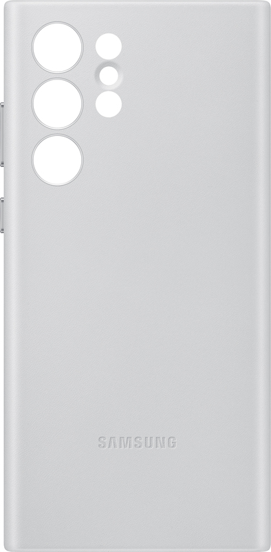 Чохол для Samsung s22 Ultra Leather Cover (Light Gray) фото