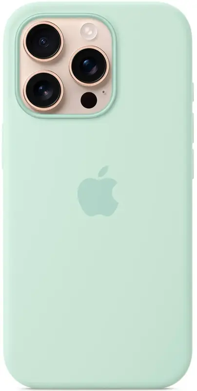 Чохол для iPhone 16 Pro Max Silicone Case with MagSafe Aquamarine (MDGY4ZM/A) - фото - №1