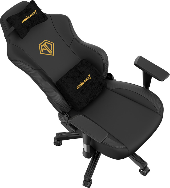 Ігрове крісло Anda Seat Phantom 3 Size L (Black & Gold) AD18Y-06-B-PVC фото