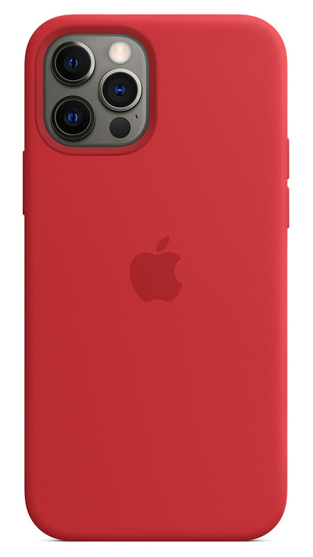 Чехол Apple Silicone Case with MagSafe (PRODUCT) RED MHLF3ZM/A для iPhone 12 Pro Max фото
