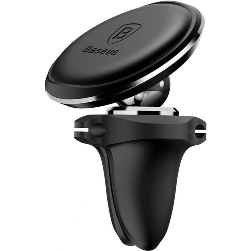 Автотримач Baseus Magnetic Air Vent Car Mount with Cable Clip (Black) фото