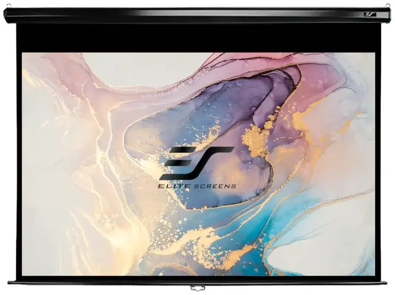 Проекційний настінний екран ручний ELITE SCREENS 99" (1:1) 177,8х177,8 Black case (M99UWS1) фото