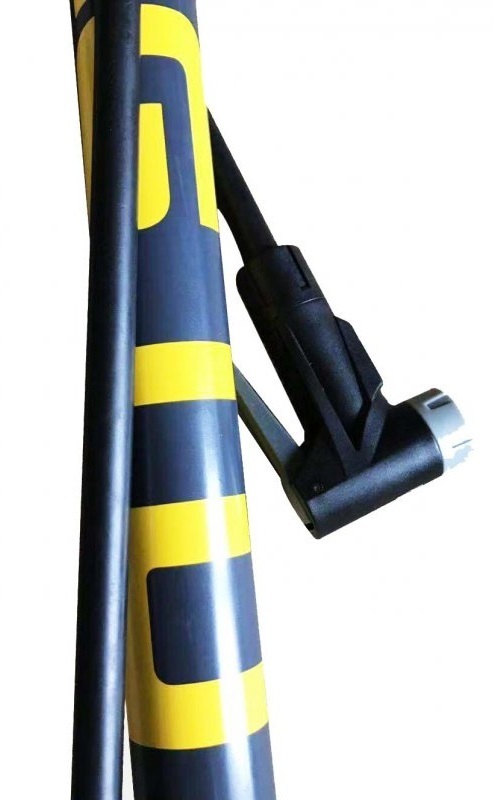 Підлоговий насос Giyo GF 55 EB з манометром (Black/Yellow) фото