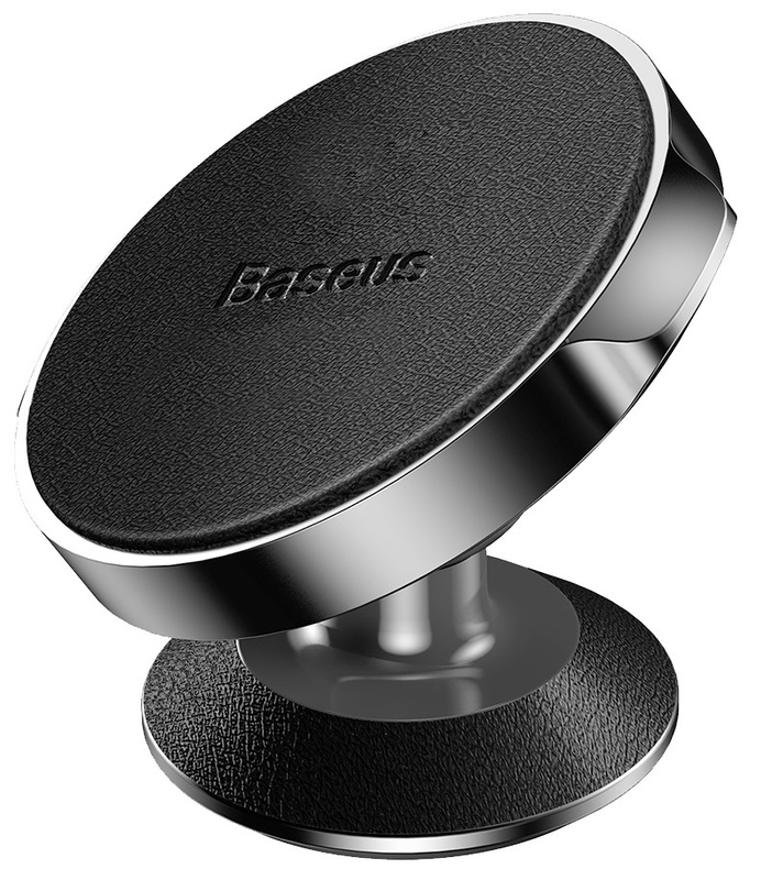 Автотримач Baseus Small Ears Series Vertical Magnetic Bracket Leather Type (Black) SUER-F01 фото