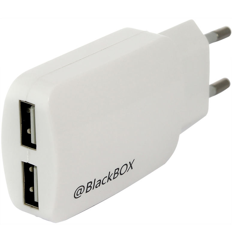 Універсальний мережевий ЗП BlackBox (2UTR2060 / 26) 2.1A (білий) фото