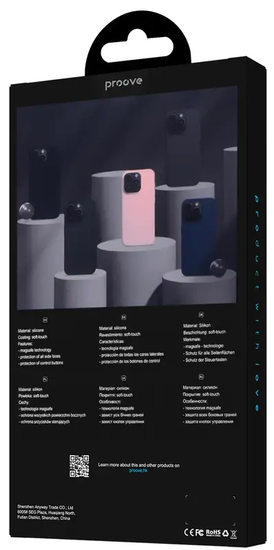 Чохол для iPhone 15 Pro Proove Silicone Case with Magnetic Ring (clay) - фото - №4