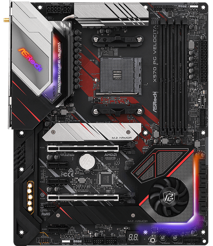 Материнcька плата ASRock X570 PG VELOCITA sAM4 4xDDR4. Купити