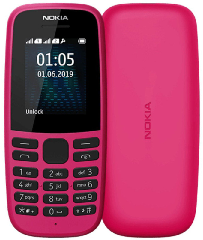 Nokia 105 Dual Sim 2019 Pink (16KIGP01A01) фото