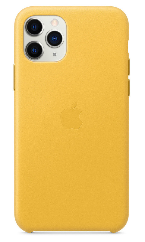 Чохол Apple Leather Case (Meyer Lemon) MWYA2ZM/A для iPhone 11 Pro фото