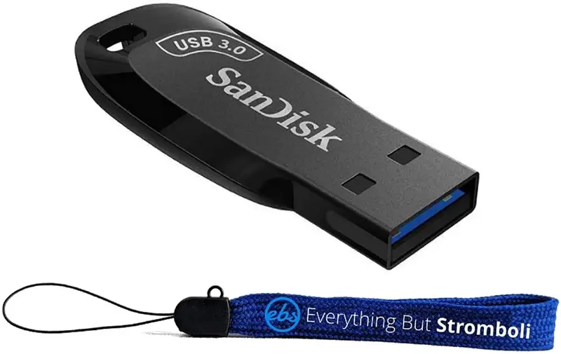 USB-Flash SanDisk 64GB USB 3.0 Type-A Ultra Shift Чорний - фото - №5