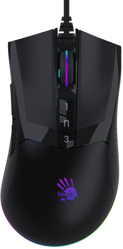 Ігрова комп'ютерна миша A4 Tech W90 Max Bloody (Stone Black) фото