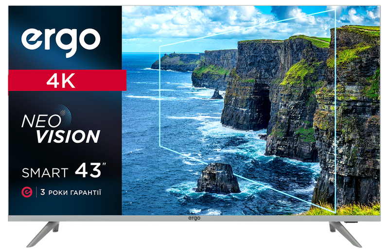 Телевизор Ergo 43" UHD 4K Smart TV (43DUS7000) фото