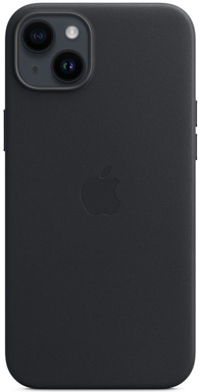 Чохол Apple Leather Case with MagSafe (Midnight) MPP93ZE/A для iPhone 14 Plus фото